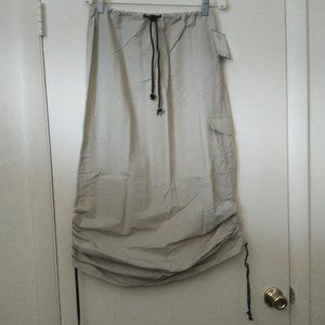 Vintage Rare Pocket Drawstring Adjustable Waist & Sides Fun Fashion Sexy Skirt